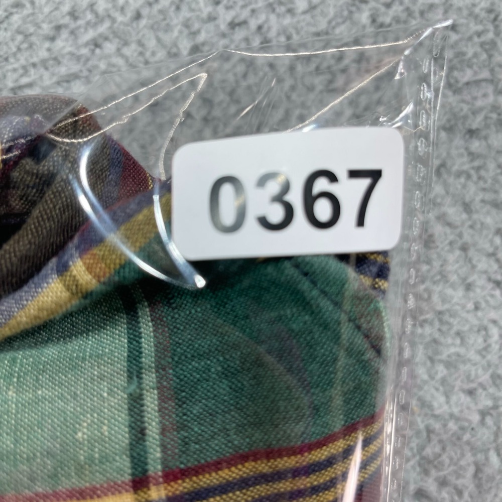 Tommy Hilfiger Shirt Large Button-Down Men's Purple Blue Green Red Plaid‎ - Picture 15 of 15